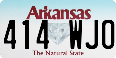 AR license plate 414WJO