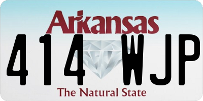 AR license plate 414WJP