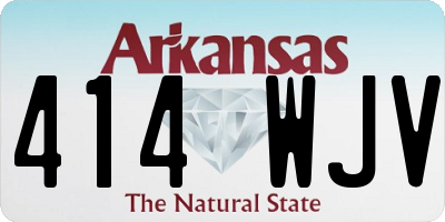 AR license plate 414WJV