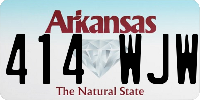 AR license plate 414WJW