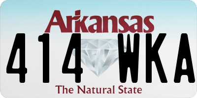 AR license plate 414WKA