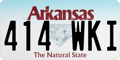 AR license plate 414WKI