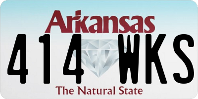 AR license plate 414WKS