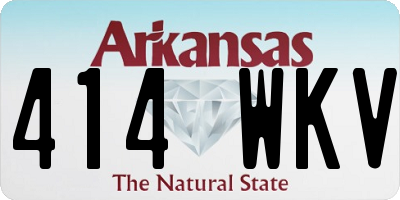 AR license plate 414WKV