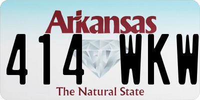 AR license plate 414WKW