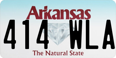 AR license plate 414WLA