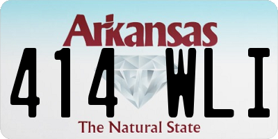 AR license plate 414WLI