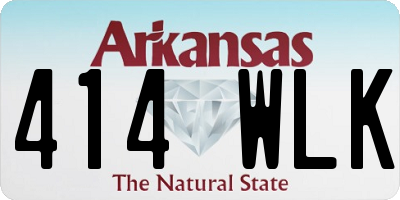 AR license plate 414WLK