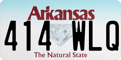 AR license plate 414WLQ