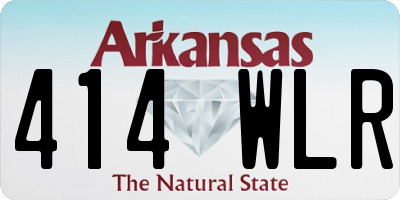 AR license plate 414WLR