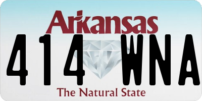 AR license plate 414WNA