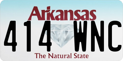 AR license plate 414WNC