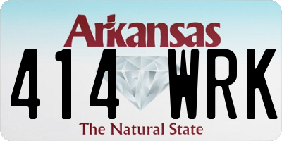 AR license plate 414WRK