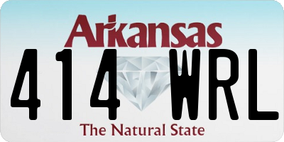 AR license plate 414WRL