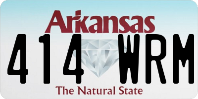 AR license plate 414WRM