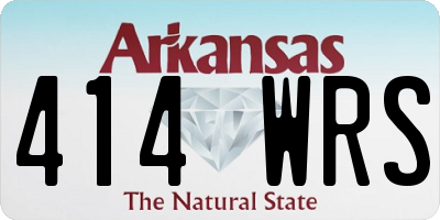 AR license plate 414WRS