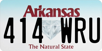 AR license plate 414WRU
