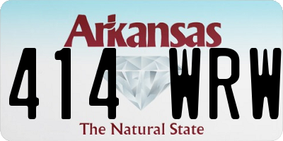 AR license plate 414WRW