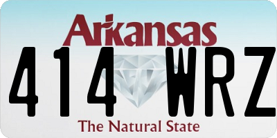 AR license plate 414WRZ