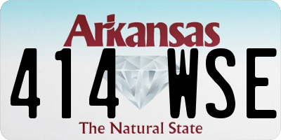 AR license plate 414WSE
