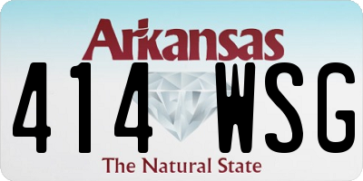 AR license plate 414WSG