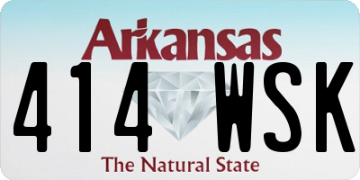 AR license plate 414WSK