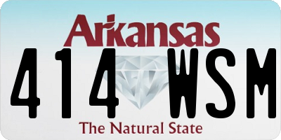 AR license plate 414WSM