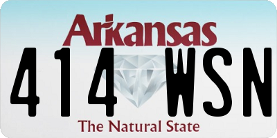 AR license plate 414WSN