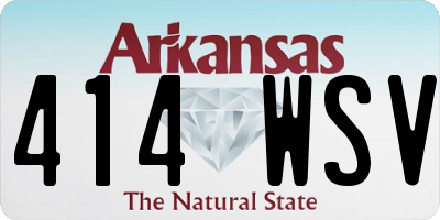 AR license plate 414WSV