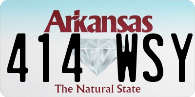 AR license plate 414WSY