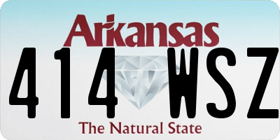 AR license plate 414WSZ