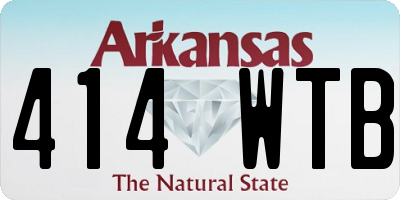 AR license plate 414WTB