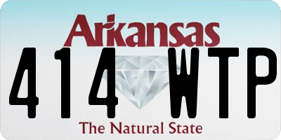 AR license plate 414WTP