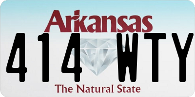 AR license plate 414WTY