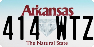 AR license plate 414WTZ