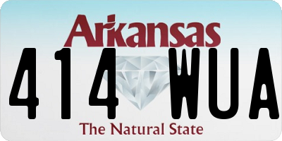 AR license plate 414WUA