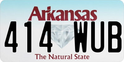 AR license plate 414WUB