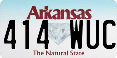 AR license plate 414WUC