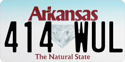 AR license plate 414WUL
