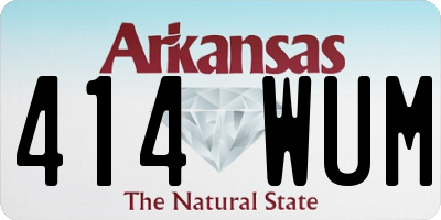 AR license plate 414WUM
