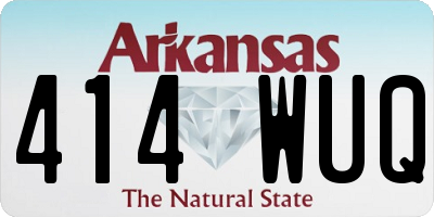 AR license plate 414WUQ