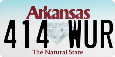 AR license plate 414WUR