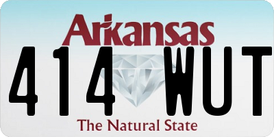 AR license plate 414WUT