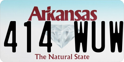 AR license plate 414WUW