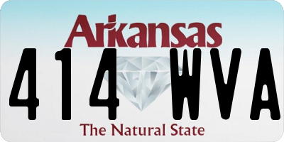 AR license plate 414WVA