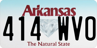 AR license plate 414WVO