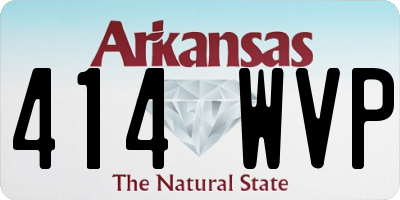 AR license plate 414WVP