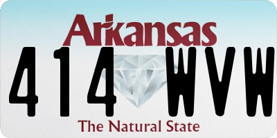 AR license plate 414WVW