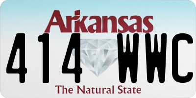 AR license plate 414WWC