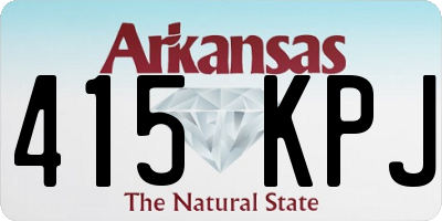 AR license plate 415KPJ